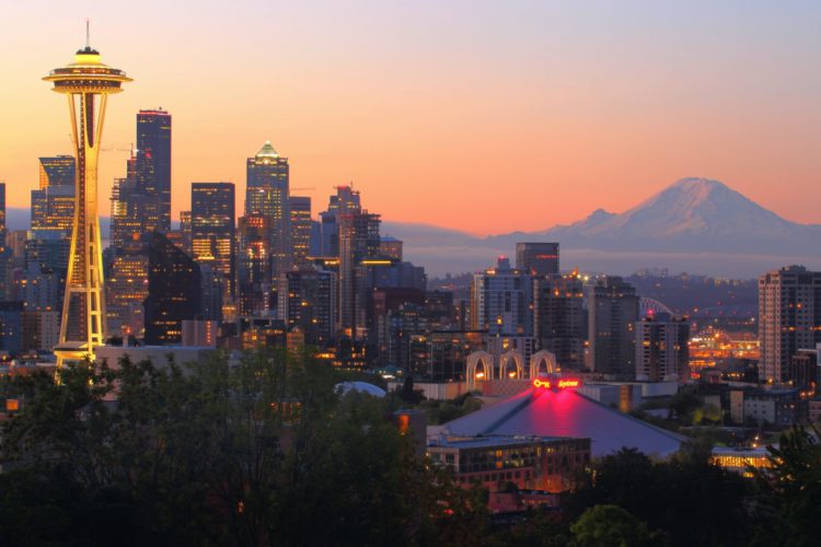 Seattle at sunset